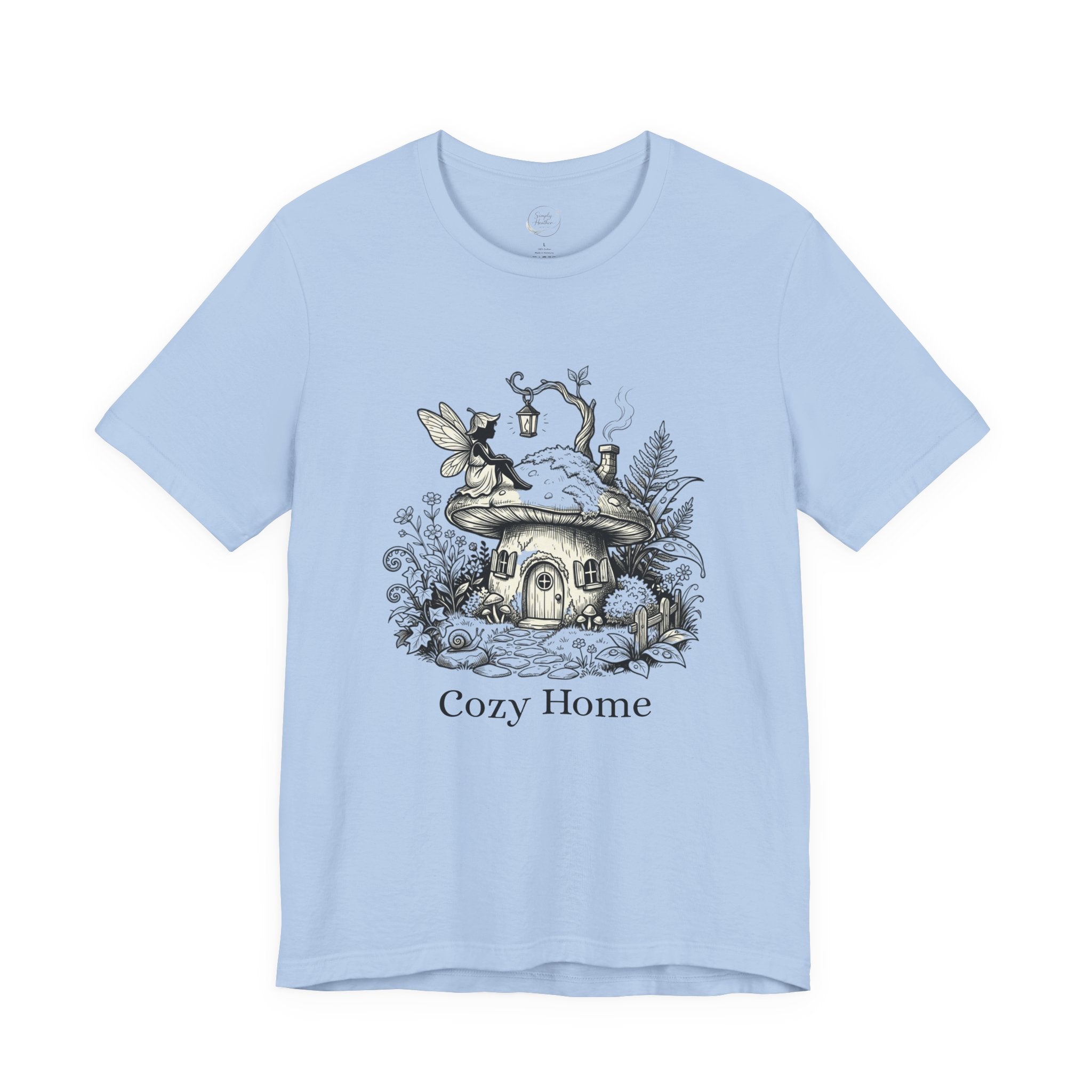 Cozy Home Tee — Fairy Mushroom Cottage Graphic Shirt