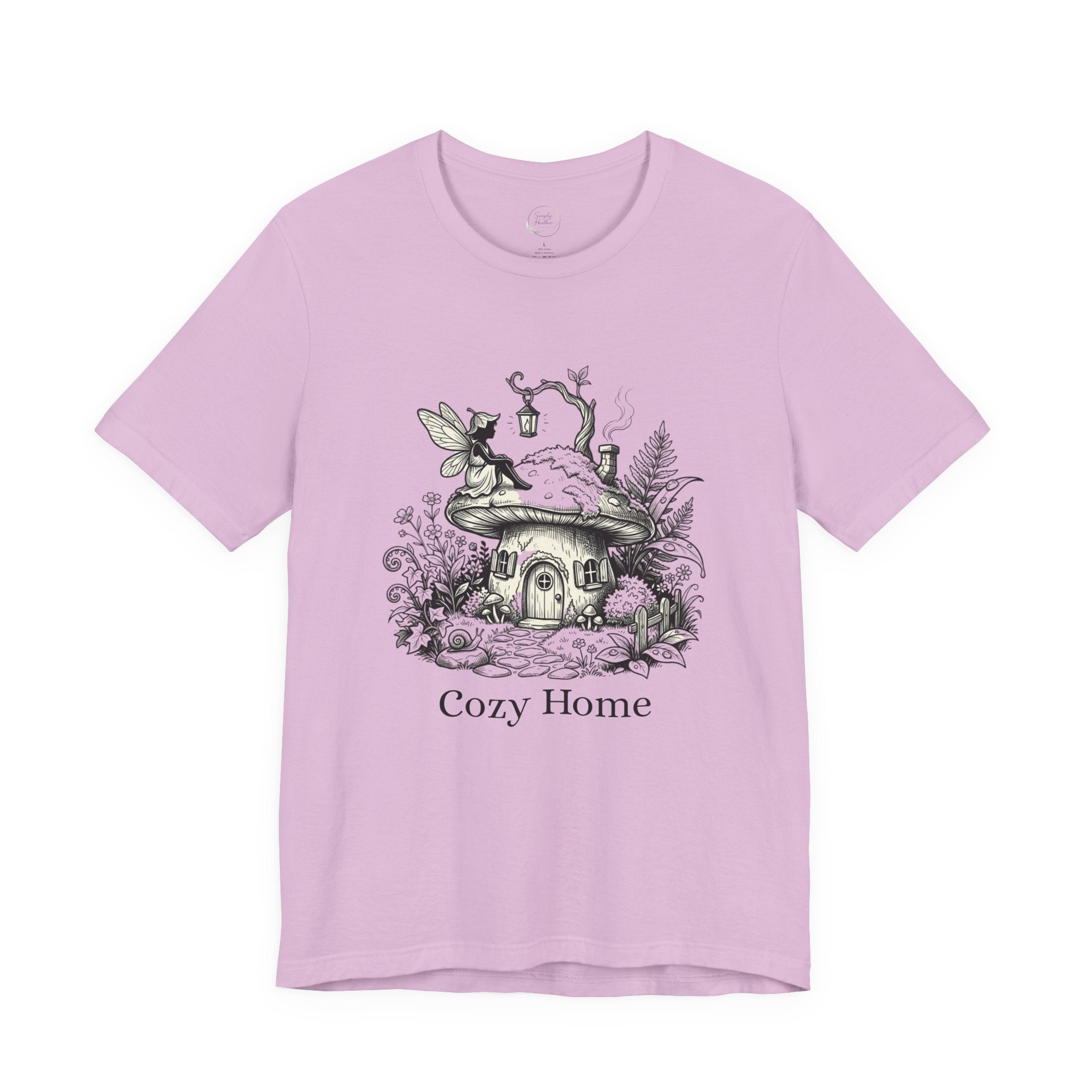 Cozy Home Tee — Fairy Mushroom Cottage Graphic Shirt