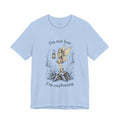 Fairy Exploration Tee with "I’m Not Lost, I’m Exploring" graphic T-shirt by Printify, featuring a whimsical fairy design.