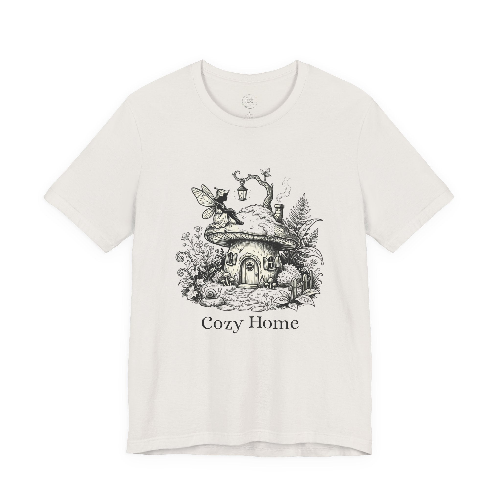 Cozy Home Tee — Fairy Mushroom Cottage Graphic Shirt