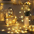 Hollowpath Startrail LED string lights with star-shaped bulbs emitting a soft enchanted glow, perfect for decorative lighting.