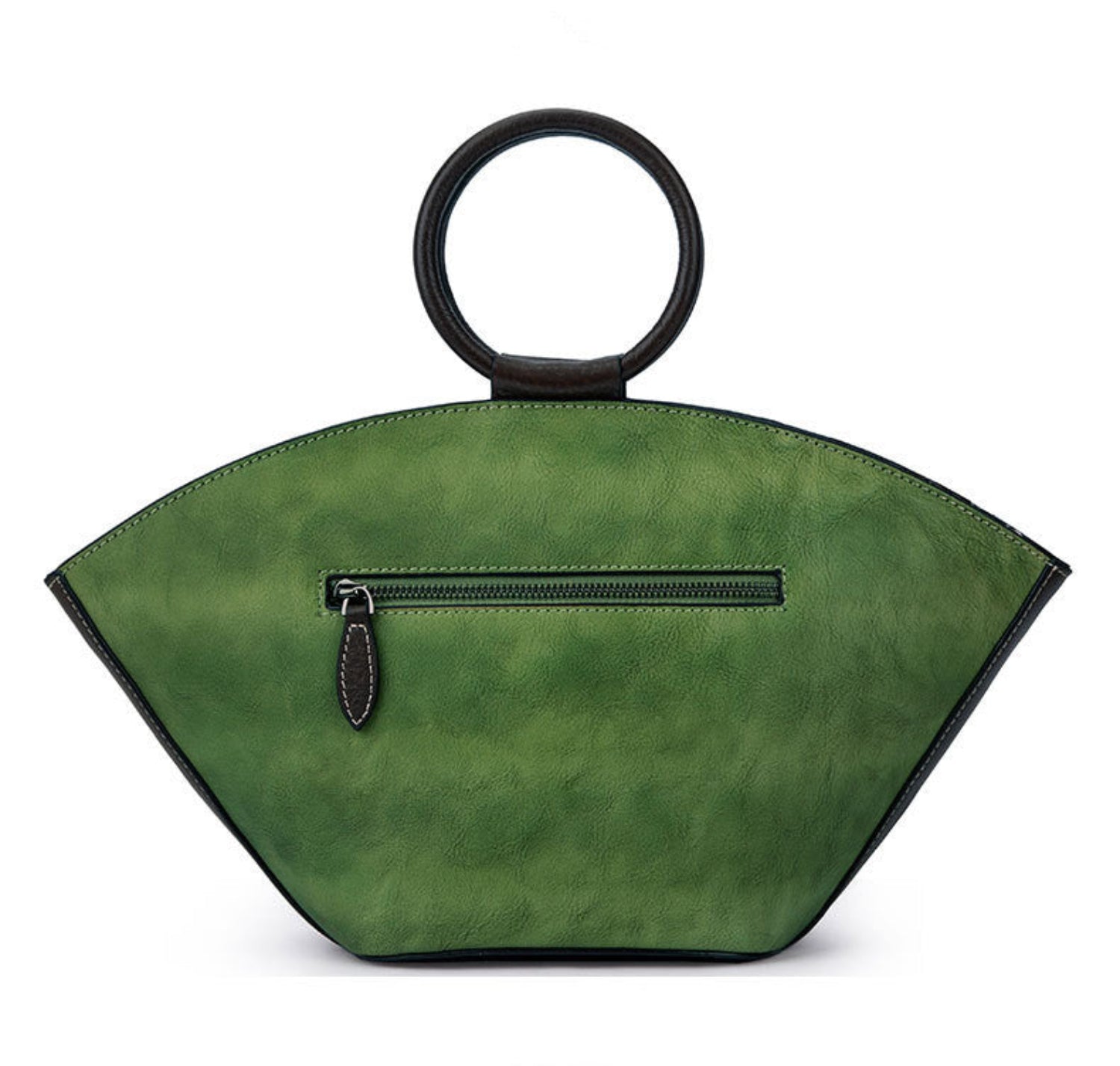 Vintage leather Boston purse with fairy wishing bottle motif, designed by cjdropshipping, stylish shoulder bag for everyday use.