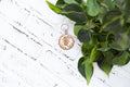 Wooden fairy keychain from The McGarvey Workshop featuring an enchanted forest charm on a keyring.