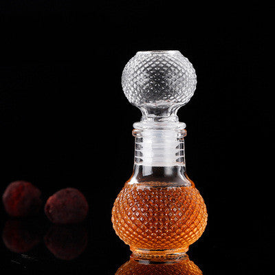 Mini glass wishing bottle in vintage decanter style, apothecary jar design by cjdropshipping, perfect for decorative or gifting purposes.